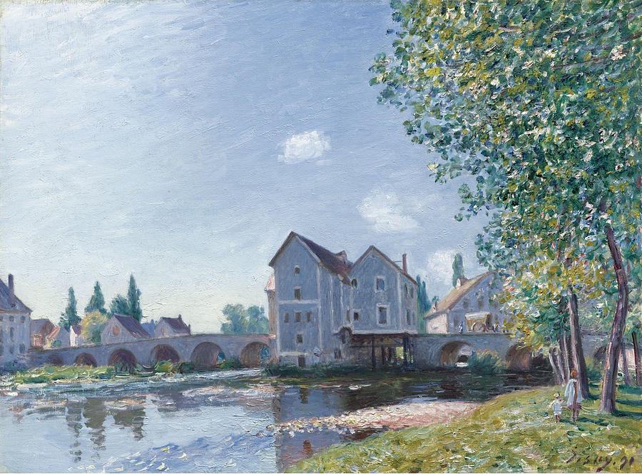 The Bridge of Moret Painting by MotionAge Designs