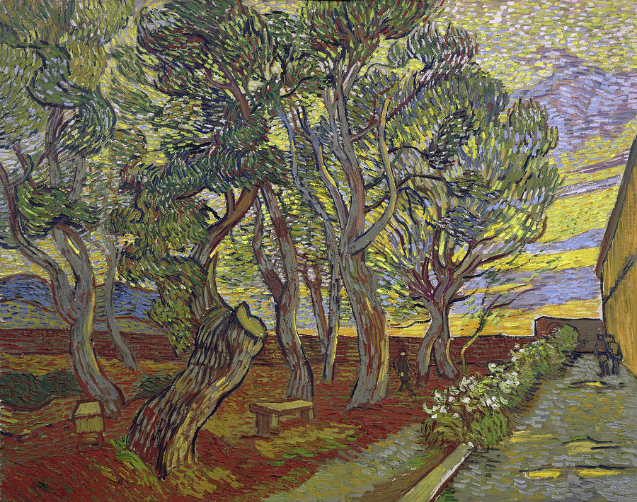 The garden of Saint Pauls Hospital #11 Painting by Vincent van Gogh