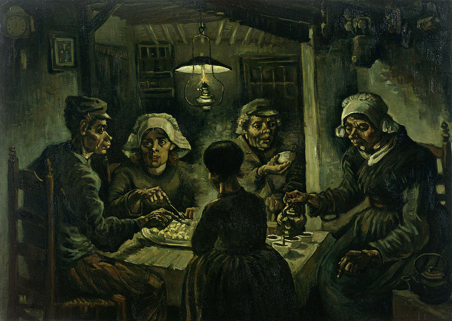 The Potato Eaters #10 Painting by Vincent van Gogh