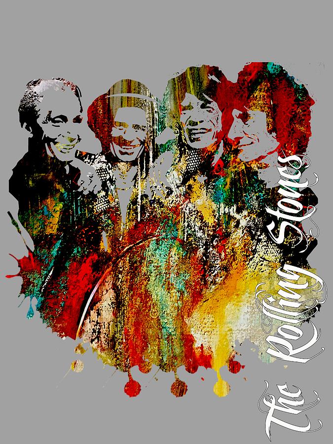 The Rolling Stones Collection #3 Mixed Media by Marvin Blaine