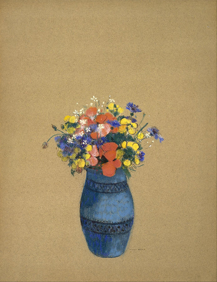 Vase Of Flowers #10 Painting by Odilon Redon
