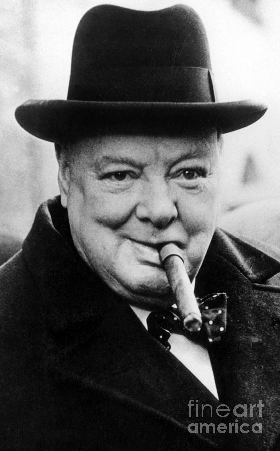 Winston Churchill Photograph - Winston Churchill by English School