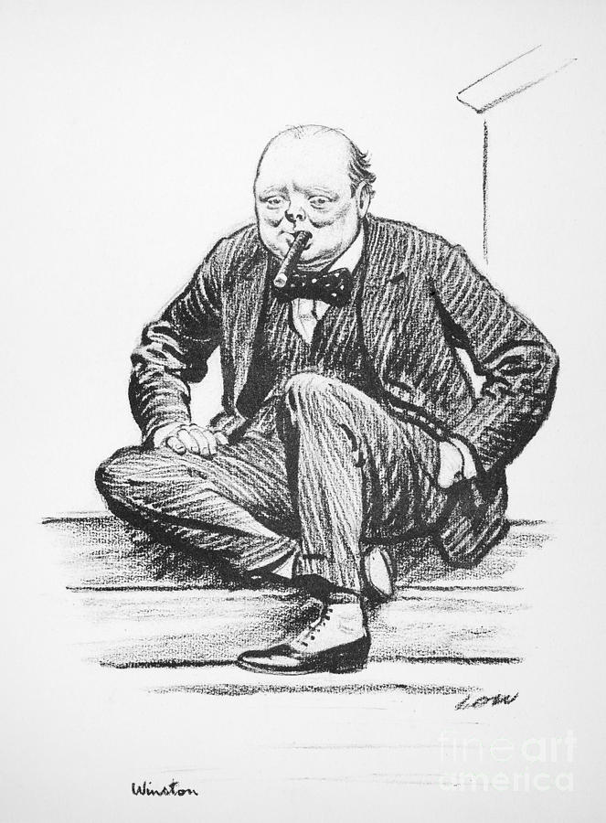 Portrait Photograph - Winston Churchill #10 by Granger