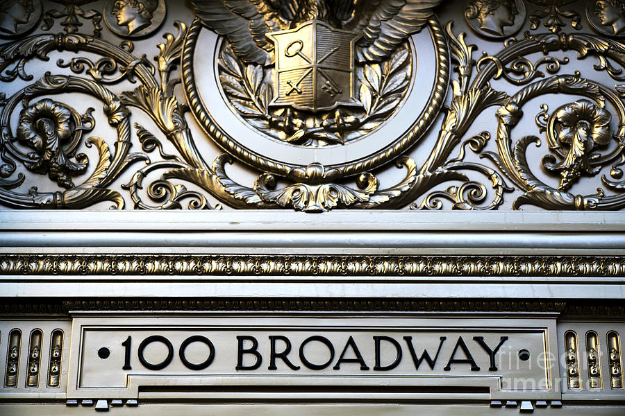 100 Broadway Photograph - 100 Broadway by John Rizzuto 100 Broadway Photograph - 100 Broadway by John Rizzuto