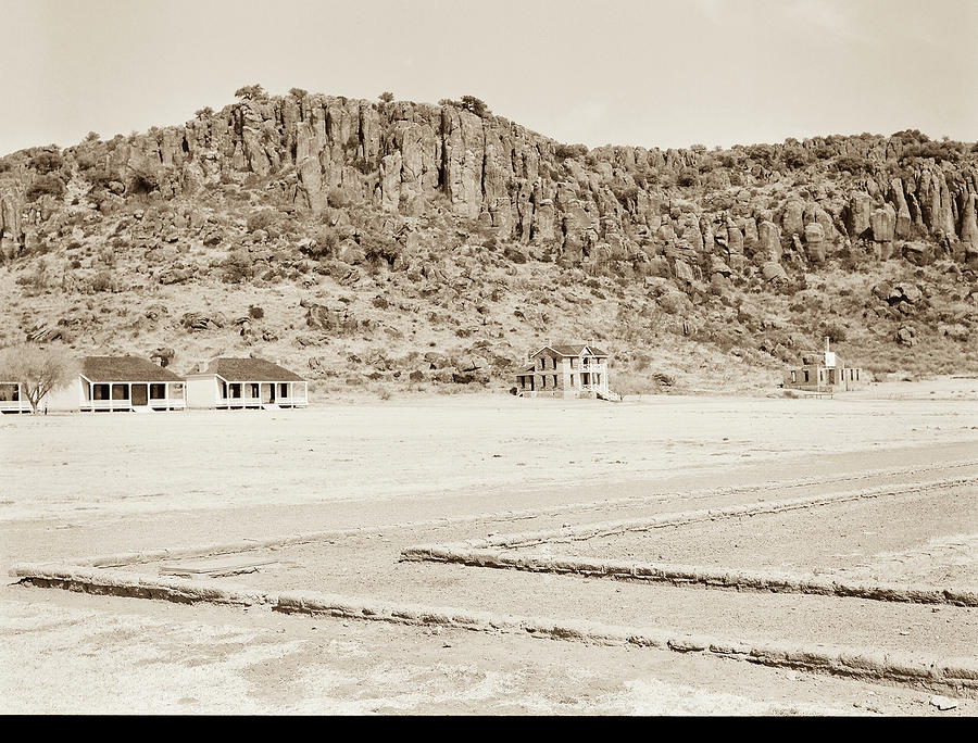 1009.301 Fort Davis Texas Antique Black and White #1009301 Photograph by M K Miller