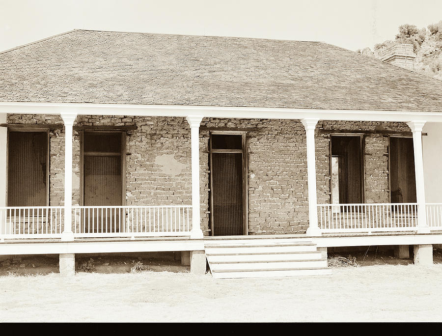 1009.309 Fort Davis Texas Antique Black and White #1009309 Photograph by M K Miller