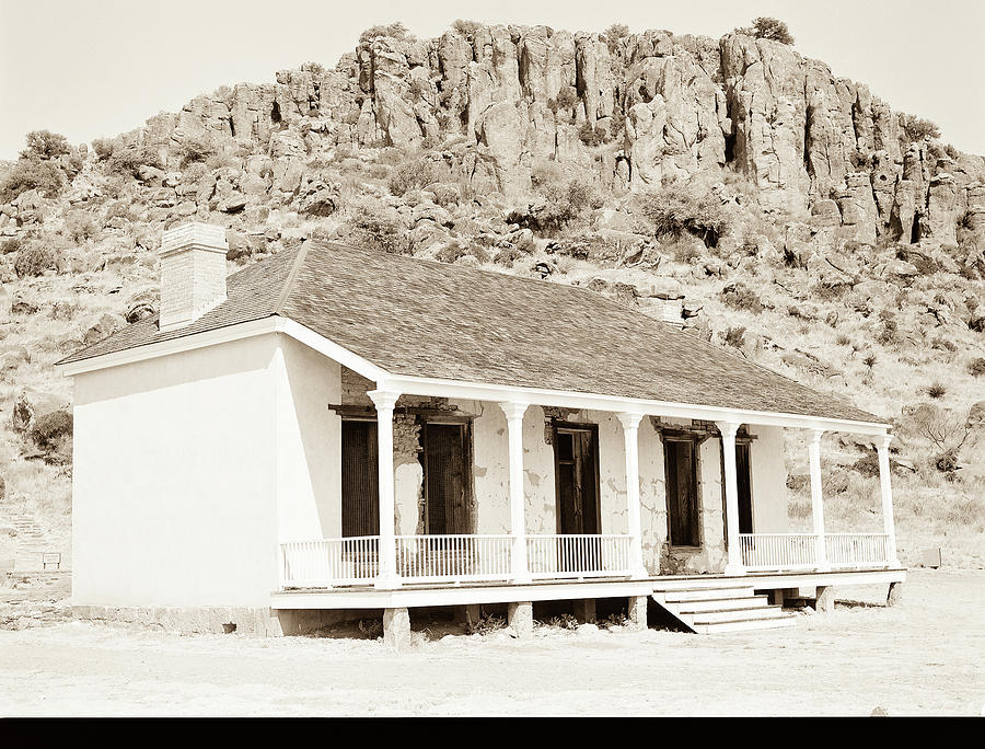 1009.310 Fort Davis Texas Antique Black and White #1009310 Photograph by M K Miller