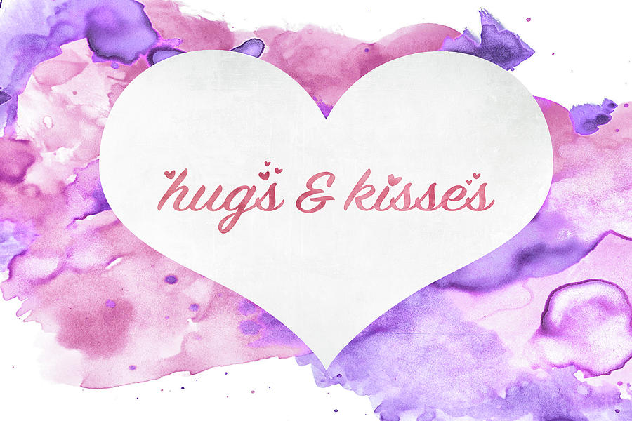 10127 Hugs and Kisses Mixed Media by Pamela Williams