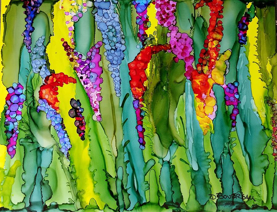 Flower Painting - 1014 -2 Grass Valley Wildwood  by Debora Boudreau