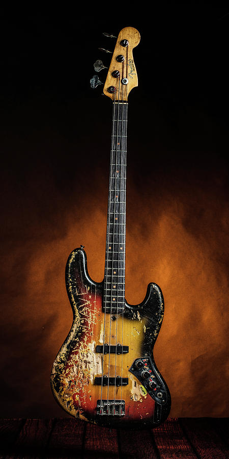 Rock And Roll Photograph - 10.1834 011.1834c Jazz Bass 1969 Old 69 #101834 by M K Miller