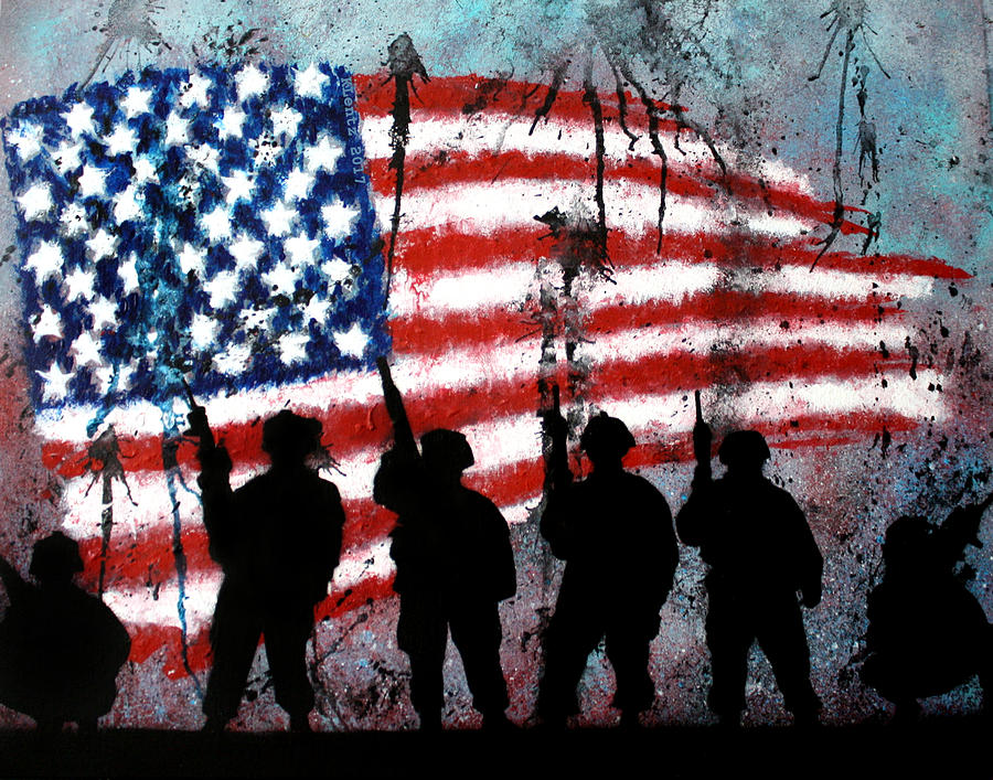 101st Airborne - Afghanistan Painting by Kim Lentz - Fine Art America
