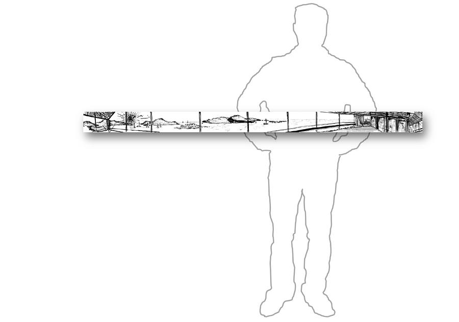 10.24.Islands-7-Horizontal-with-Figure Drawing by Charlie Szoradi