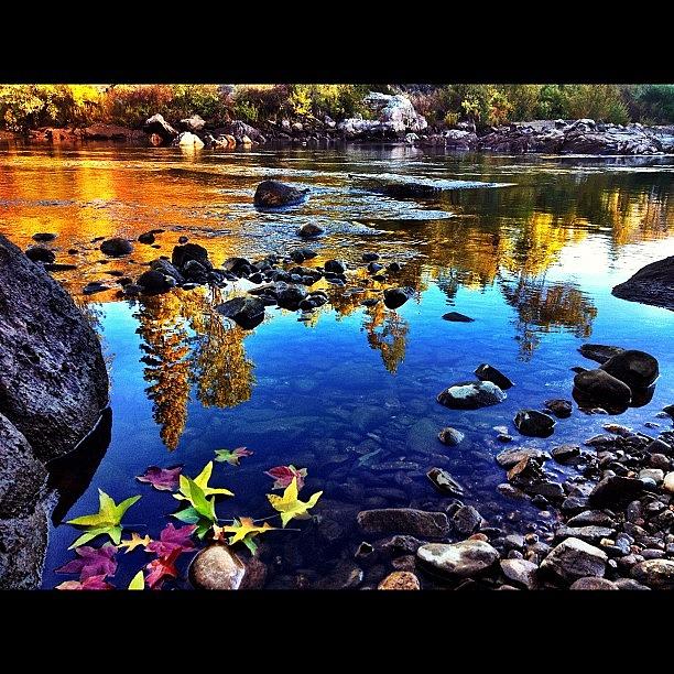 Landscape Photograph - 10.30.2012 #coloma #river #southfork #10302012 by Spencer Rubin 