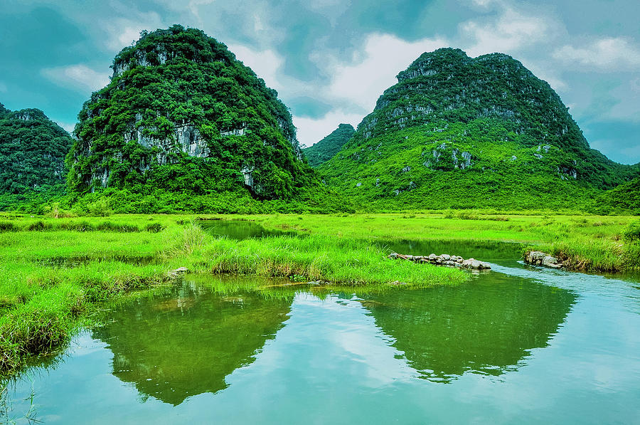 Karst rural scenery in spring #104 Photograph by Carl Ning