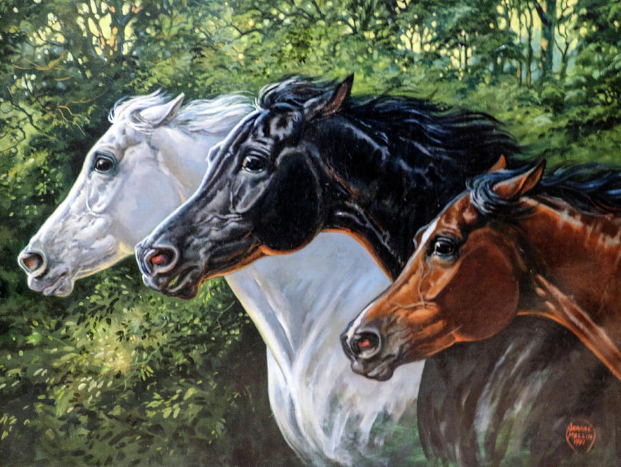 #104 - The Race #104 Painting by Jeanne Mellin Herrick