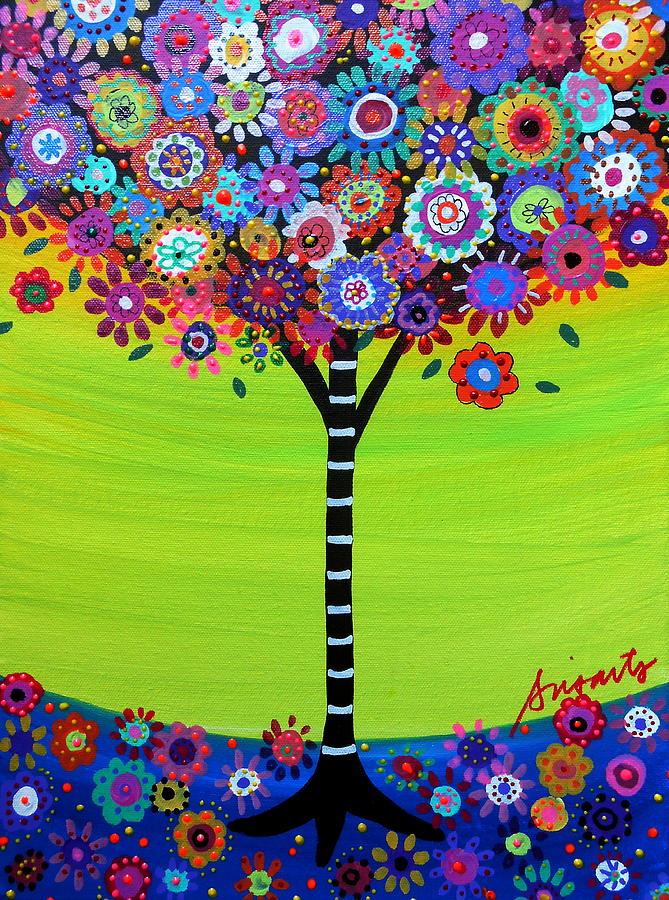Tree Of Life #105 Painting by Pristine Cartera Turkus