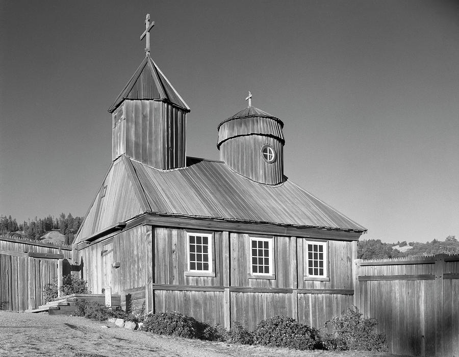 106038 Chapel at Fort Ross State Park CA Photograph by Ed Cooper Photography