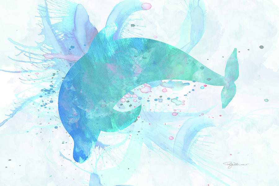 10955 Dolphin Digital Art by Pamela Williams