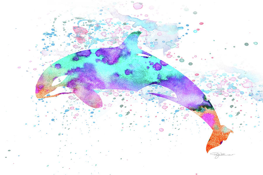 10956 Killer Whale Digital Art by Pamela Williams