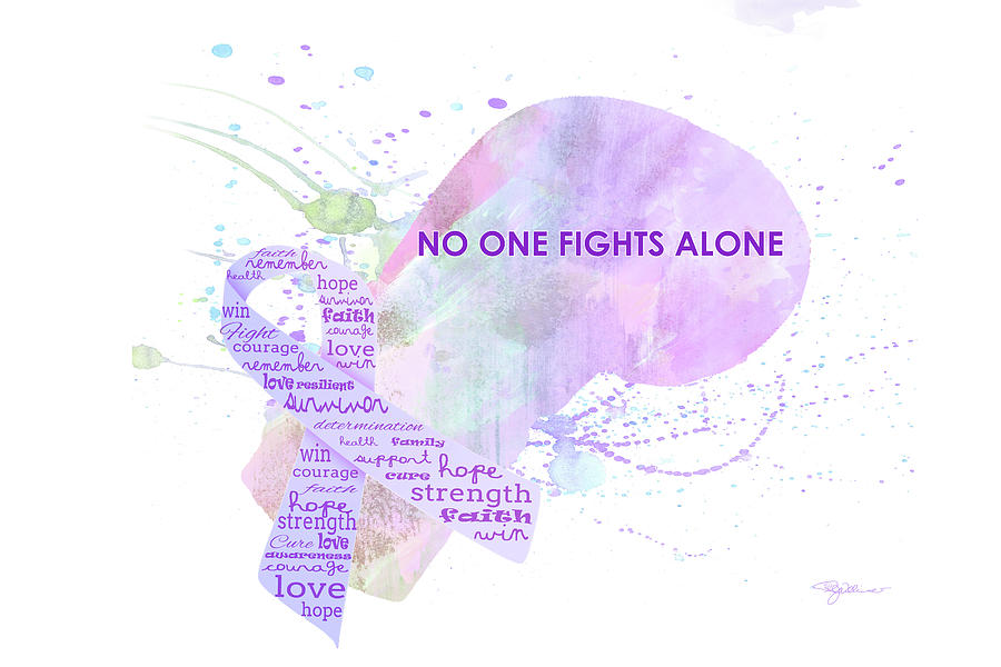10969 No One Fights Alone Digital Art by Pamela Williams