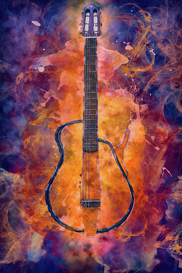 10987 Guitar on Fire by Pamela Williams 10987 Guitar on Fire by Pamela Williams