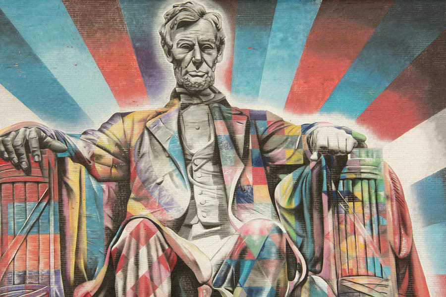 10991 President Lincoln Mural Photograph by Pamela Williams