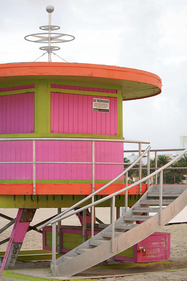 10th Street Lifeguard Tower - South Beach Photograph by Art Block Collections