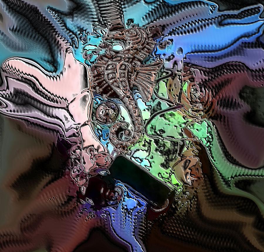 Abstract Orgone #11 Digital Art by Belinda Cox