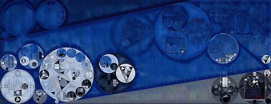 Abstract painting - Oxford blue #11 Digital Art by Vitaliy Gladkiy