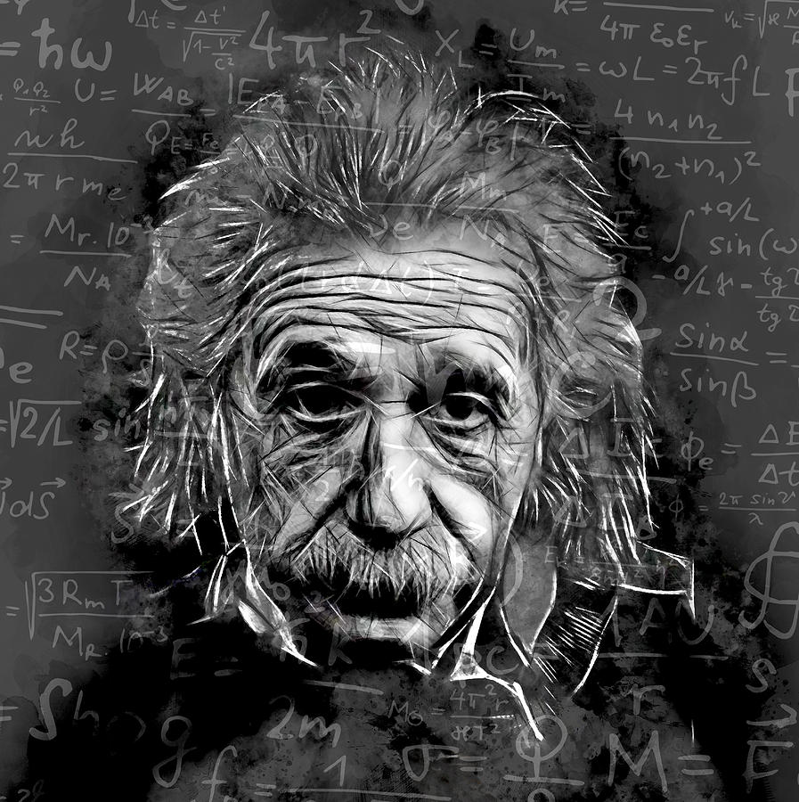 Необычная картина Альберт Эйнштейн