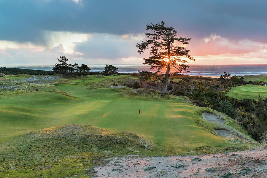 #11 at Bandon Preserve Sunset #11 Photograph by Mike Centioli