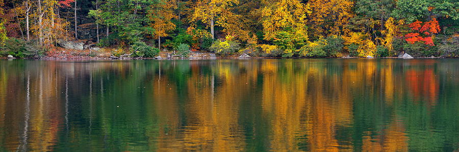 Autumn Lake #11 Photograph by Songquan Deng