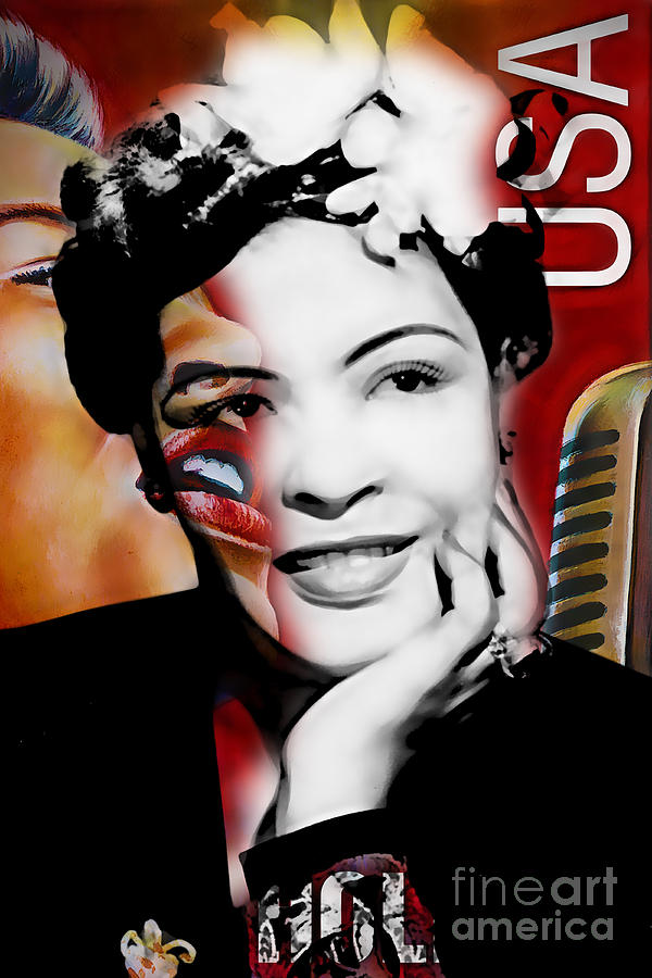 Billie Holiday Mixed Media - Billie Holiday Collection #11 by Marvin Blaine
