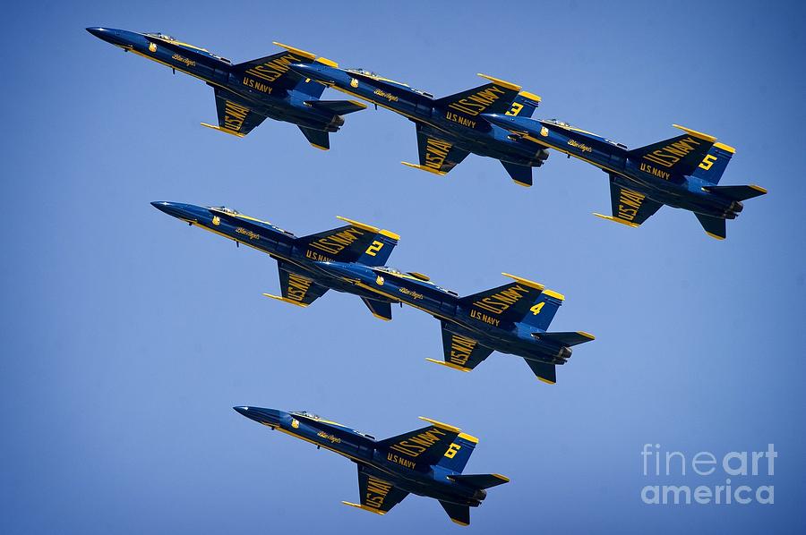 Blue Angels #11 Painting by Celestial Images