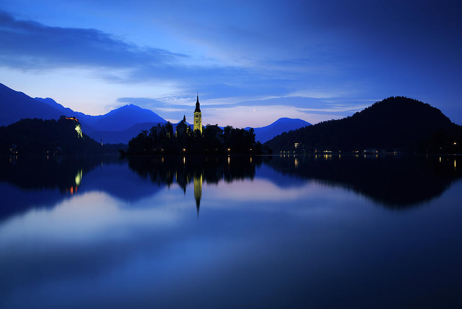 Dawn breaks over Lake Bled #11 Photograph by Ian Middleton