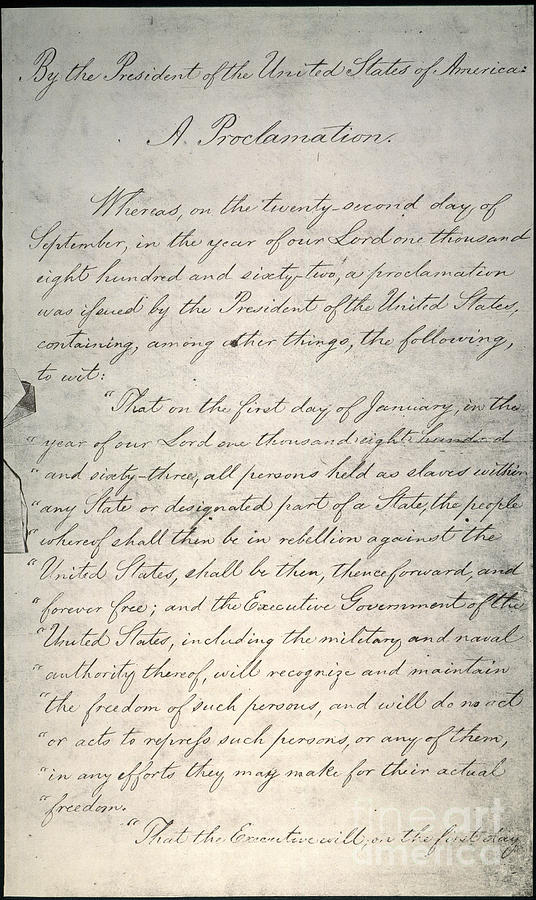 Emancipation Proclamation #11 Photograph by Granger