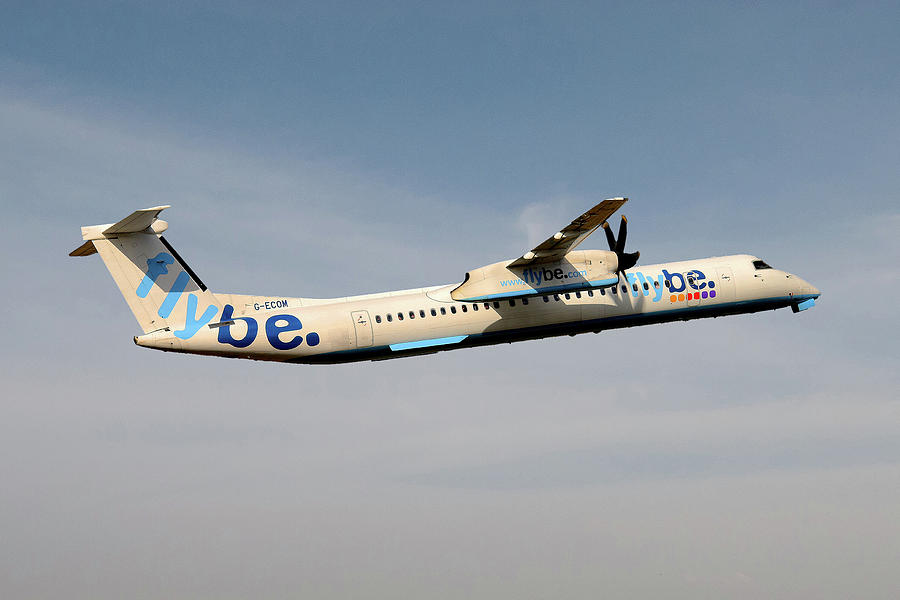 Flybe Photograph - Flybe Bombardier Dash 8 Q400 #11 by Smart Aviation