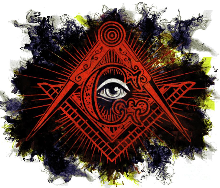 Magic Painting - Freemason Symbolism #11 by Esoterica Art Agency