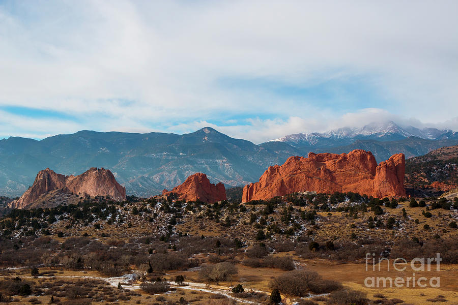 Garden of the Gods and Pikes Peak #11 Photograph by Steven Krull
