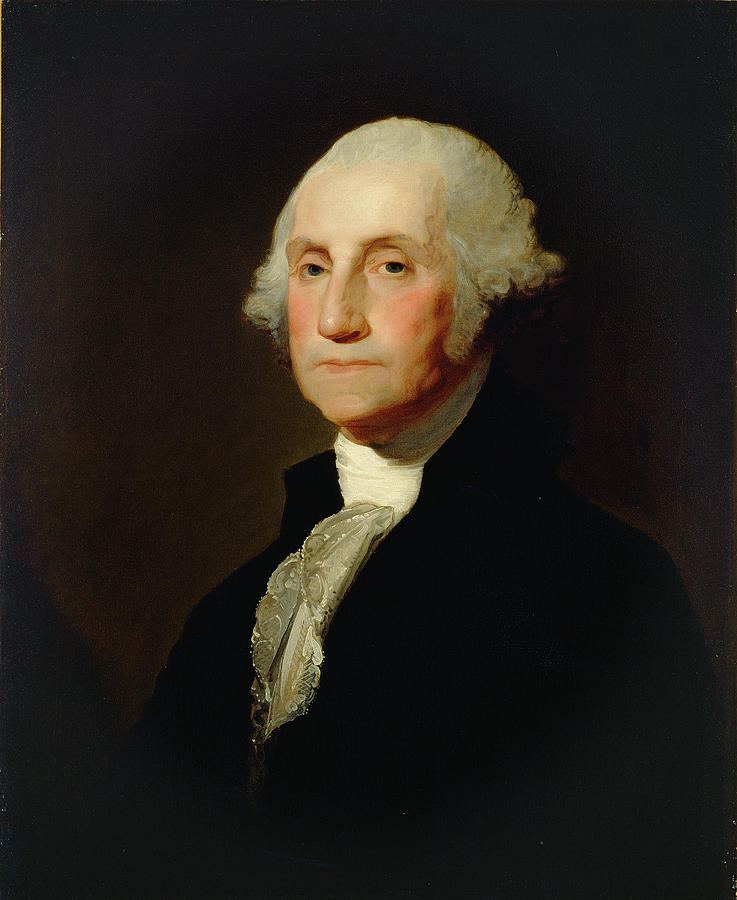 George Washington #16 Painting by Gilbert Stuart