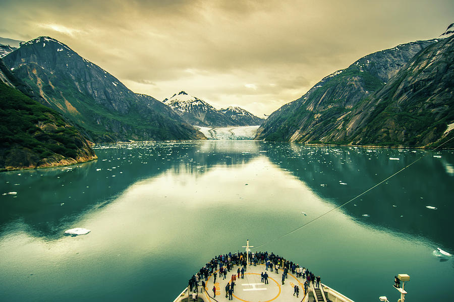 Glacier And Mountains Landscapes In Wild And Beautiful Alaska #11 Photograph by Alex Grichenko