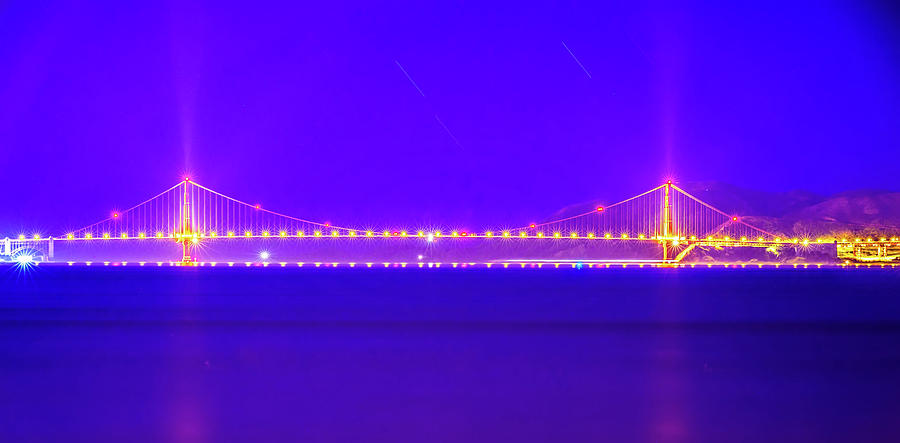 Golden Gte Bridge In San Francisco At Night #11 Photograph by Alex Grichenko