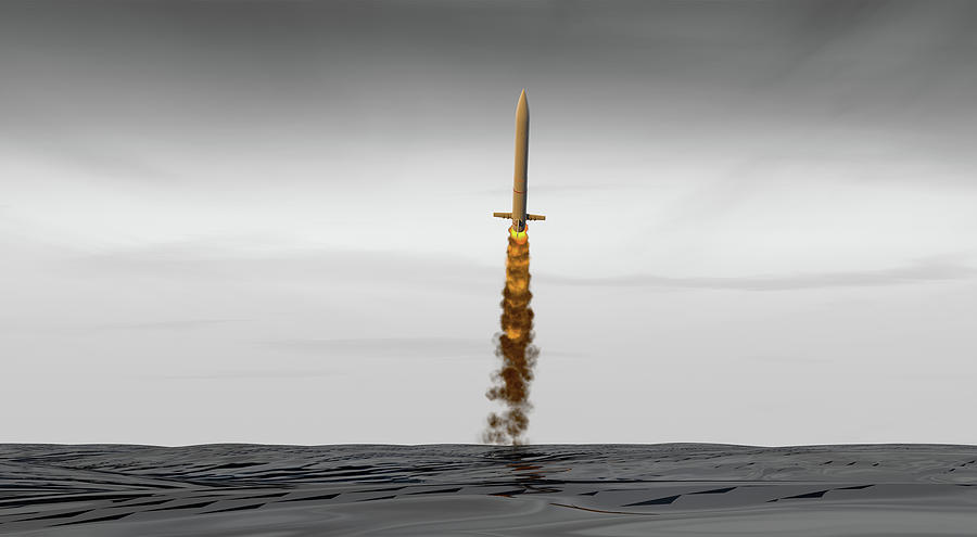Missile Digital Art - Intercontinental Ballistic Missile #11 by Allan Swart