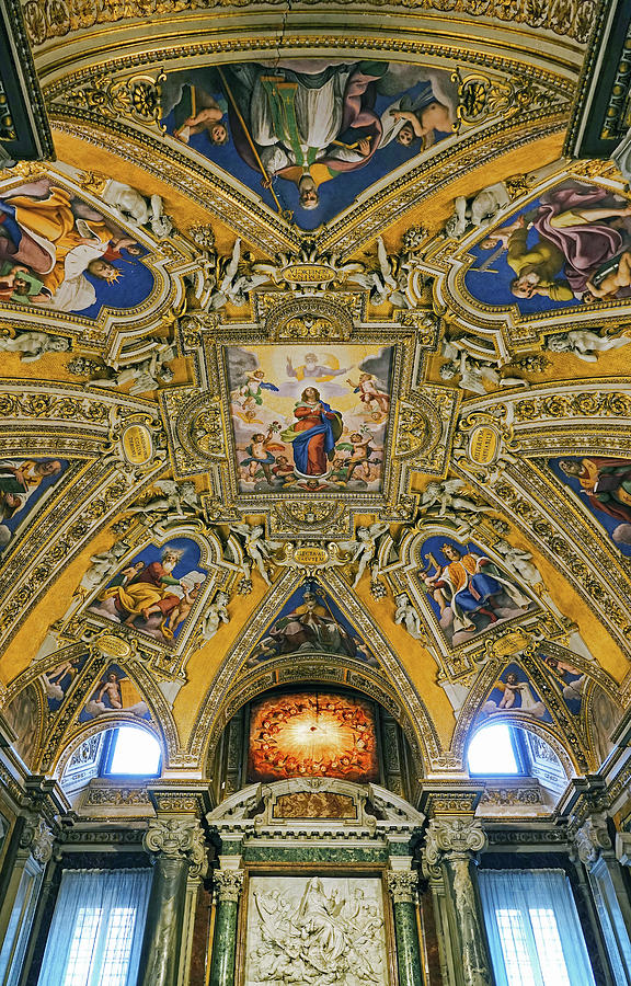 Interior View Of The Basilica di Santa Maria Maggiore In Rome Italy #11 Photograph by Rick Rosenshein