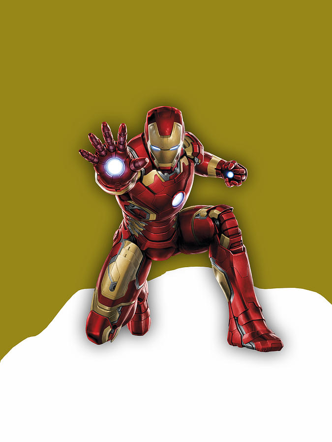 Avengers Mixed Media - Iron Man Collection #9 by Marvin Blaine
