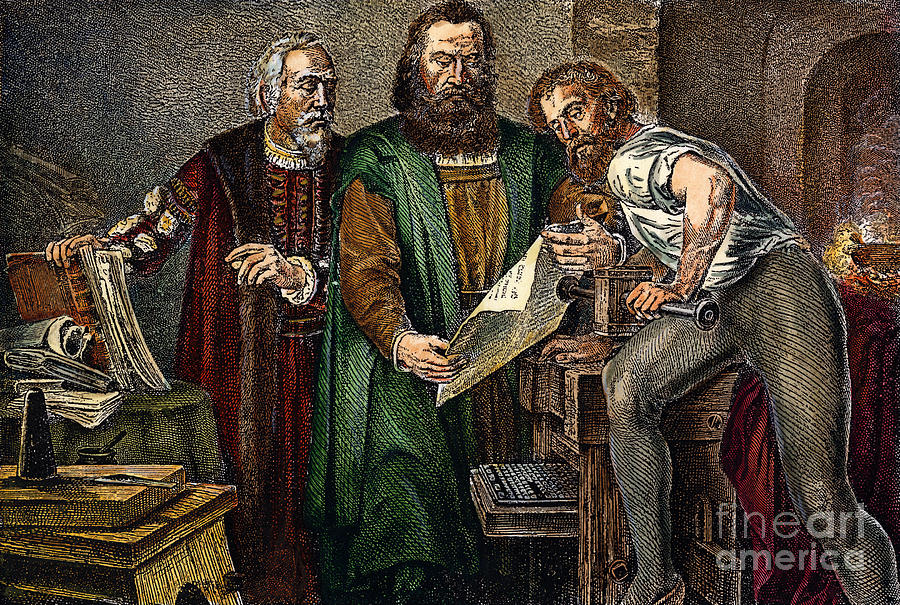 Johann Gutenberg #11 Drawing by Granger