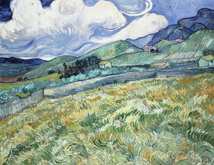 Landscape from Saint-Remy #11 Painting by Vincent van Gogh