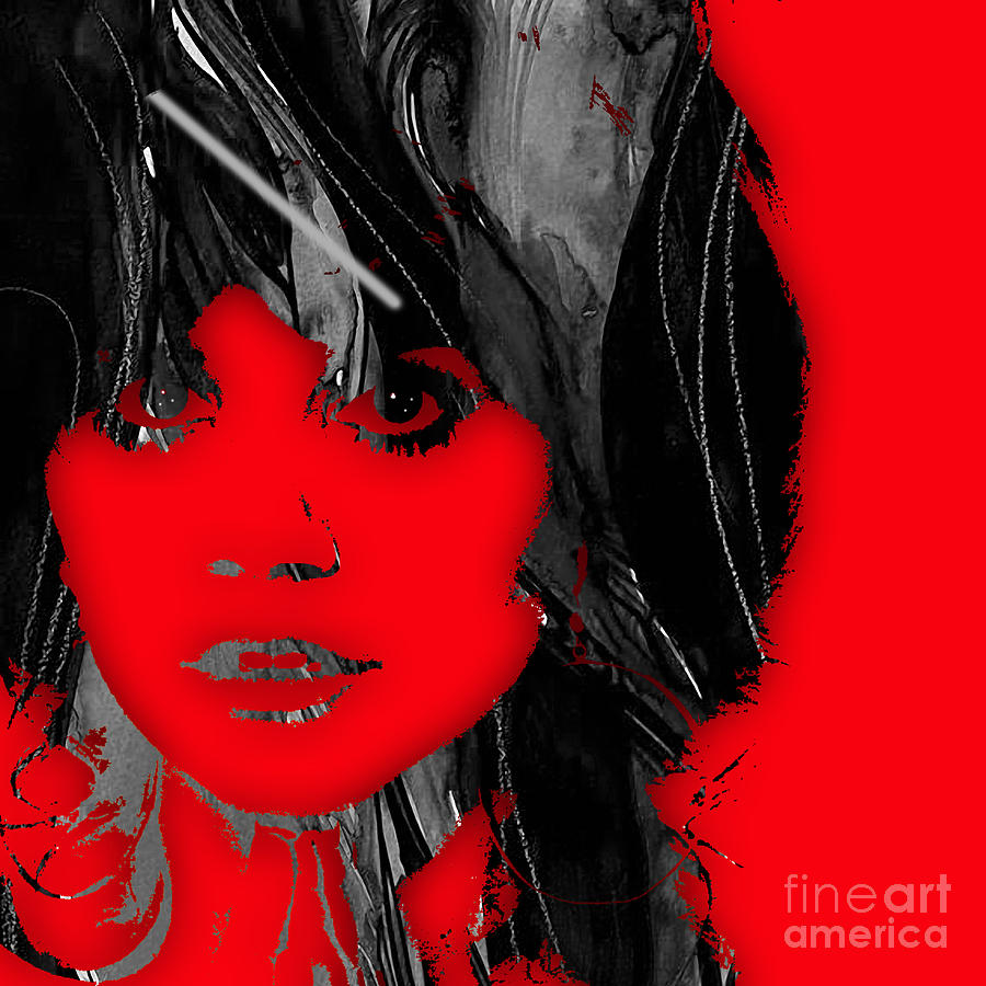 Music Mixed Media - Linda Ronstadt Collection #11 by Marvin Blaine