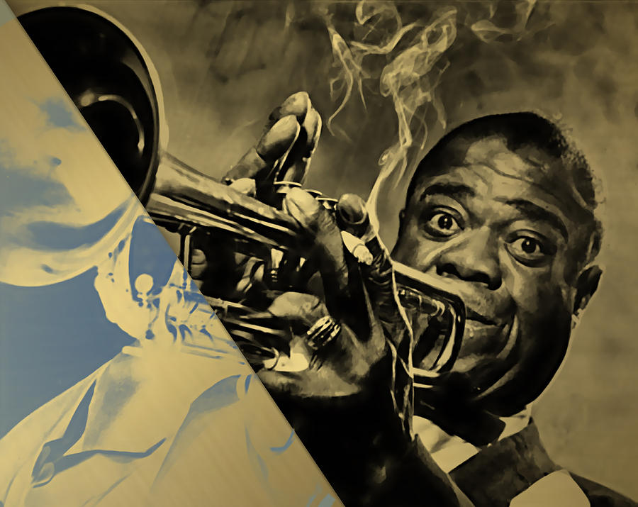 Louis Armstrong Mixed Media - Louis Armstrong Collection #3 by Marvin Blaine