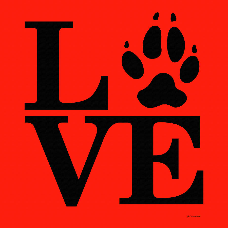 Love Claw Paw Sign #11 Digital Art by Gregory Murray